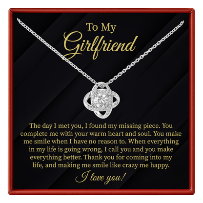 To My Girlfriend Making Me Smile Like Crazy Me Happy, I Love You