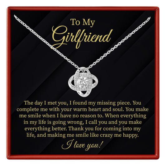 To My Girlfriend Making Me Smile Like Crazy Me Happy, I Love You