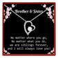 Brother & Sister Heart Necklace
