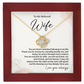 Christian Wife Love Knot Necklace from Husband Anniversary Gift