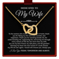 Wife Necklace from Husband Interlocking Hearts Anniversary Gift