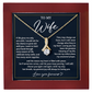 To My Wife Necklace from Husband Anniversary Gift for Wife