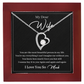 Wife Necklace from Husband Romantic I Love You Gift