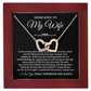 Wife Necklace from Husband Interlocking Hearts Anniversary Gift
