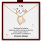 Love Grows Stronger Wife Necklace from Husband Anniversary Gift