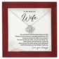 Christian Wife Love Knot Necklace from Husband Anniversary Gift