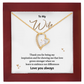 Love Grows Stronger Wife Necklace from Husband Anniversary Gift