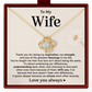 Love Knot Necklace for Wife from Husband Anniversary Gift