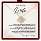 Christian Wife Love Knot Necklace from Husband Anniversary Gift