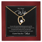 Wife Necklace from Husband Romantic I Love You Gift