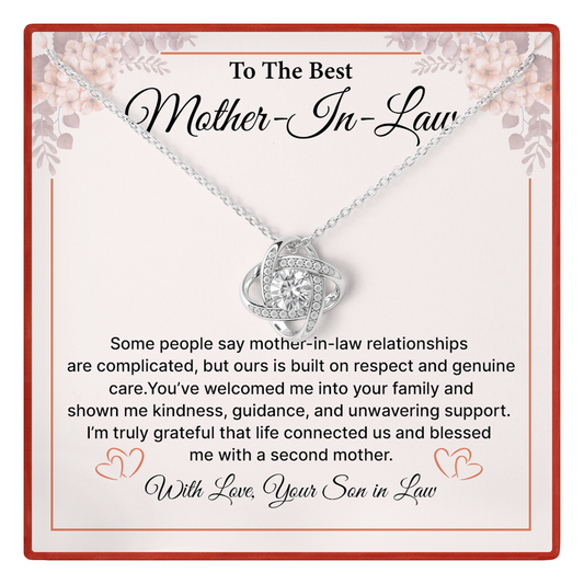 Mother-in-Law Necklace Gift - Birthday, Christmas & Appreciation From Son In Law