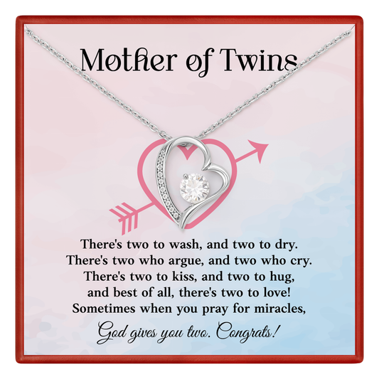 Mother of twins Necklace Gift
