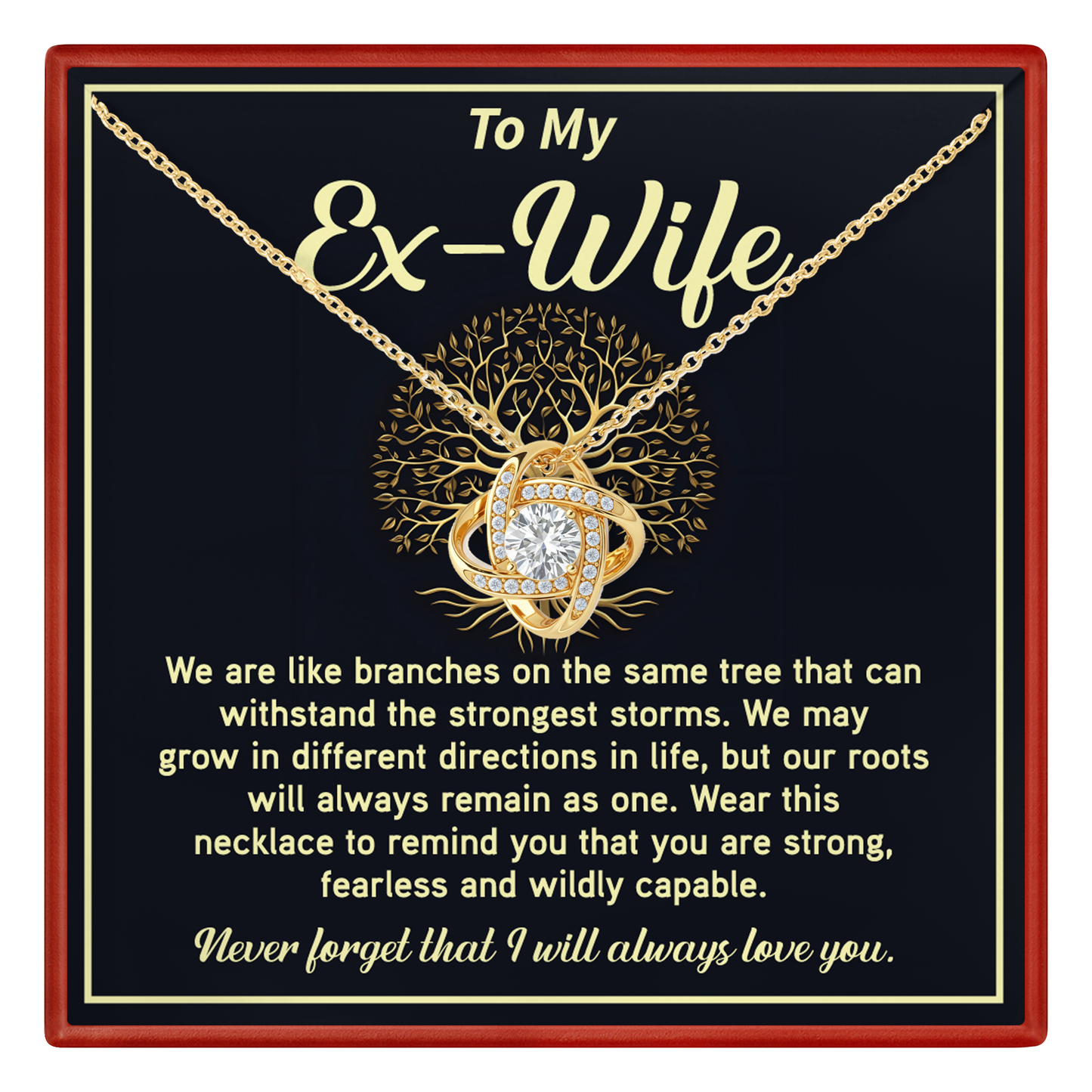 Strong Bond Necklace Gift for Ex-Wife from Ex- Husband