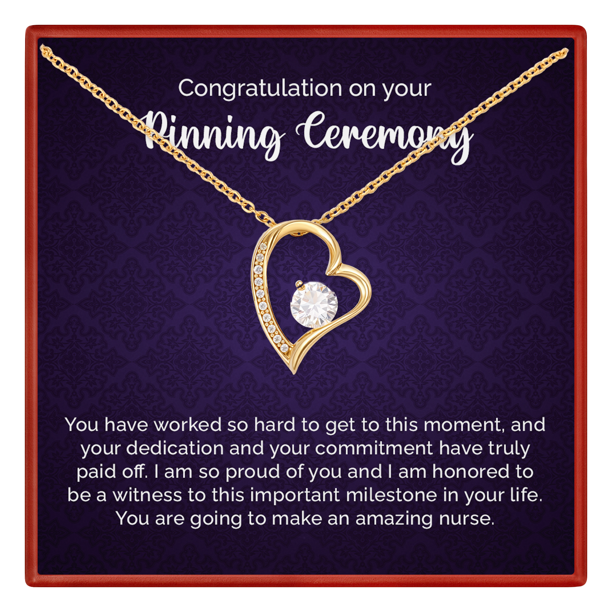 Pinning Ceremony Gift Necklace For New Nurse With Gift Box