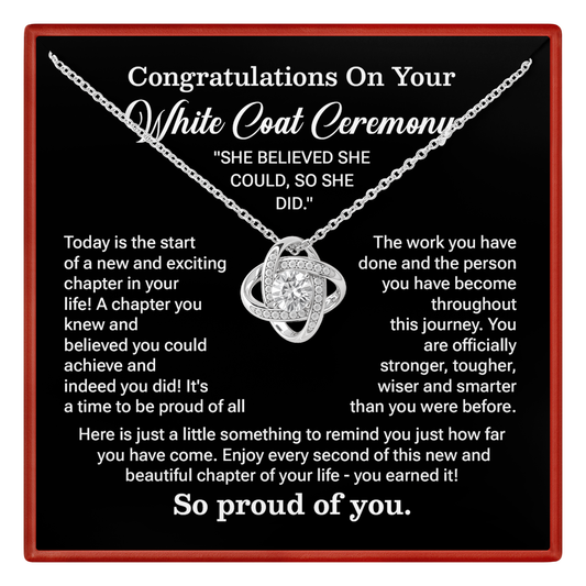 Congratulations On Your New White Coat Ceremony Congratulations Necklace