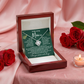 To My Loving Mom Forever Love Necklace, Meaningful Gift for Mother with Message Card