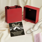 To My Dad Cuban Link Chain Meaningful Gift for Father from Son or Daughter, Father's Day, Dad Appreciation Jewelry
