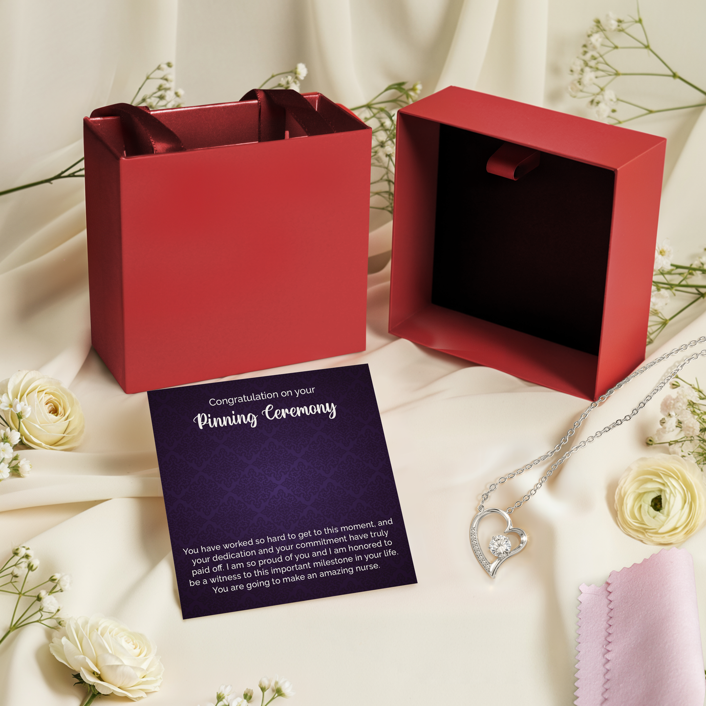 Pinning Ceremony Gift Necklace For New Nurse With Gift Box