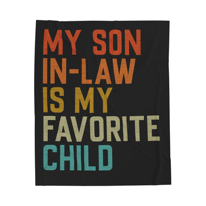 Funny Son-in-Law Blanket – Soft Throw Blanket Gift for Birthday, Christmas, Father's Day