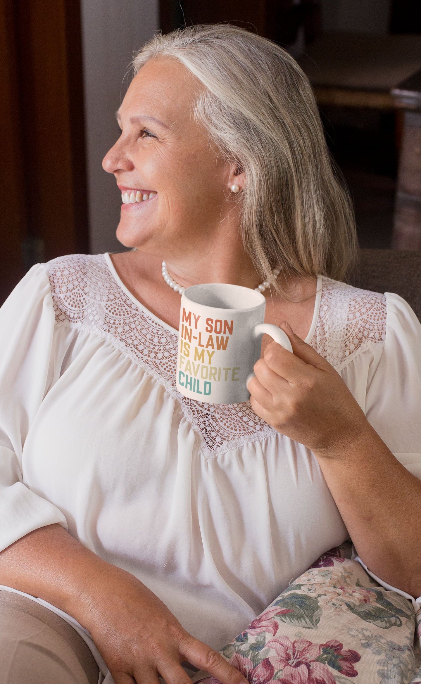 My Son-in-Law Is My Favorite Child Mug – Funny White Coffee Cup Gift for Son-in-Law