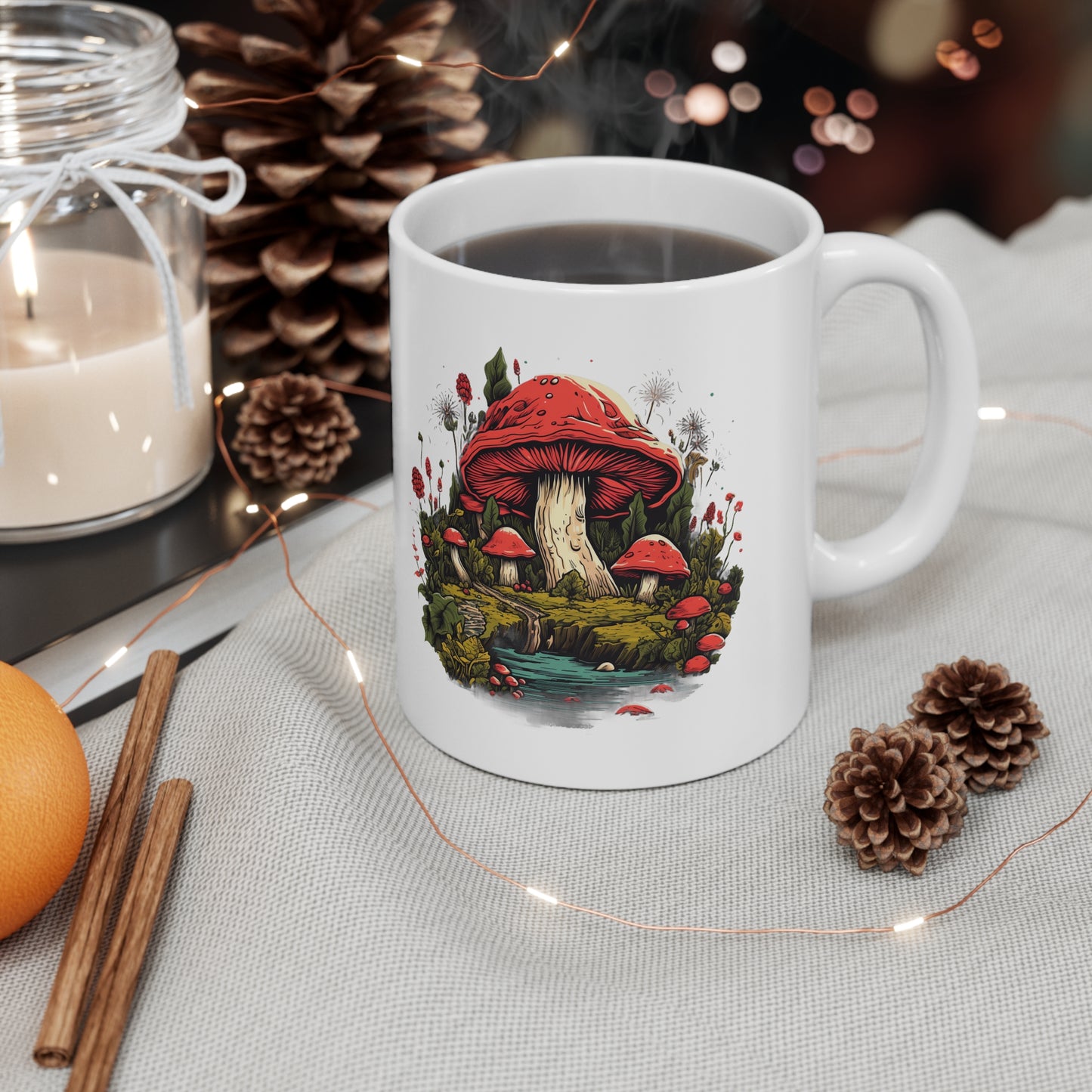Aesthetic Goblincore White Mug 11oz