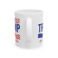 2025 Trump For President, White Mug, (11oz, 15oz)