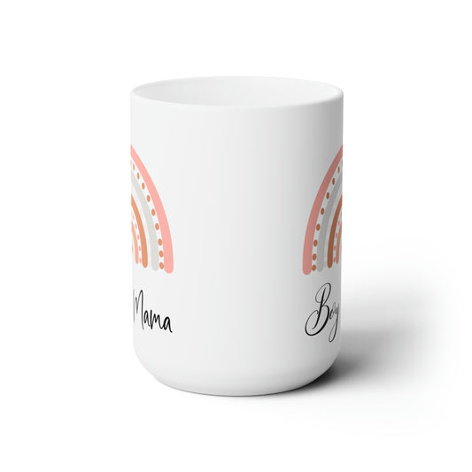 Boy mama white Mug 15oz