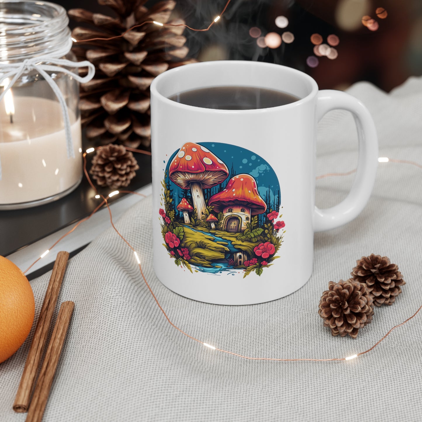 Aesthetic Goblincore White Mug 11oz