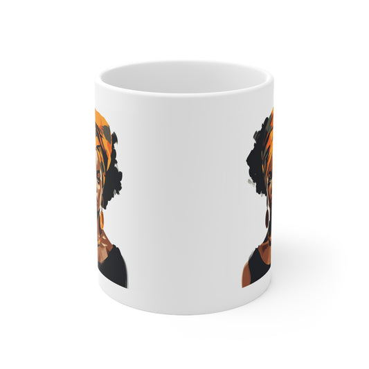 African women white Mug 11oz