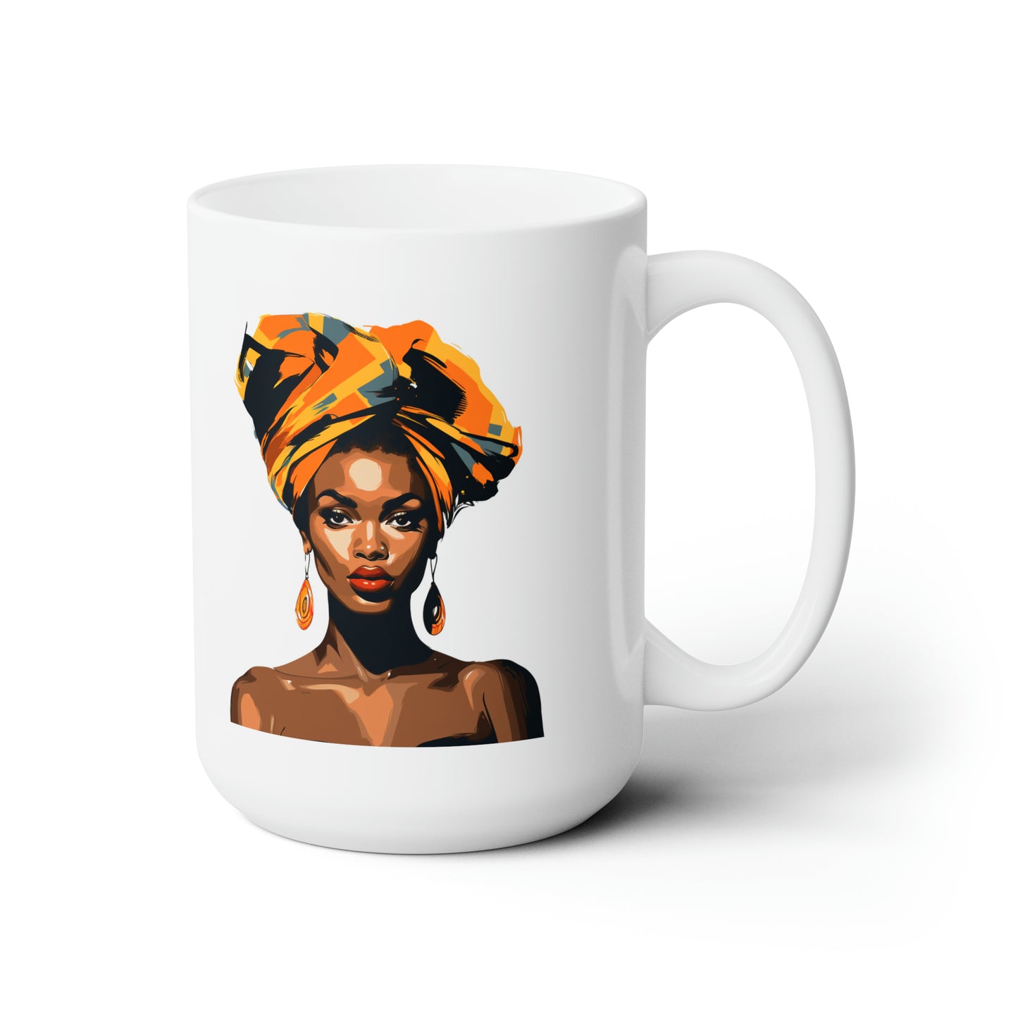 An Vector women art white Mug 15oz