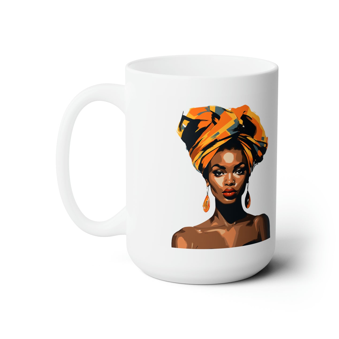 An Vector women art white Mug 15oz