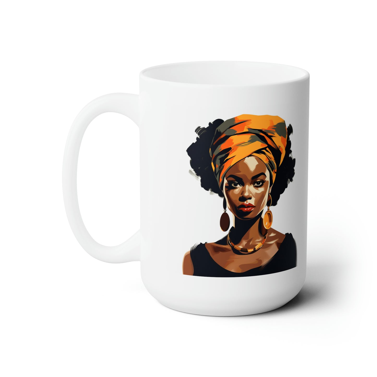 African women white Mug 15oz