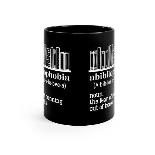 Abibliophobia 11oz Black Mug