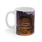3D Bookshelf Ceramic white Mug 11oz