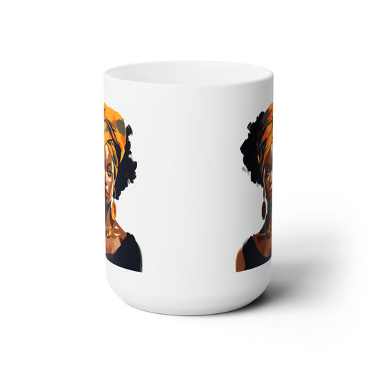 African women white Mug 15oz