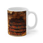 3D Bookshelf Ceramic white Mug 11oz