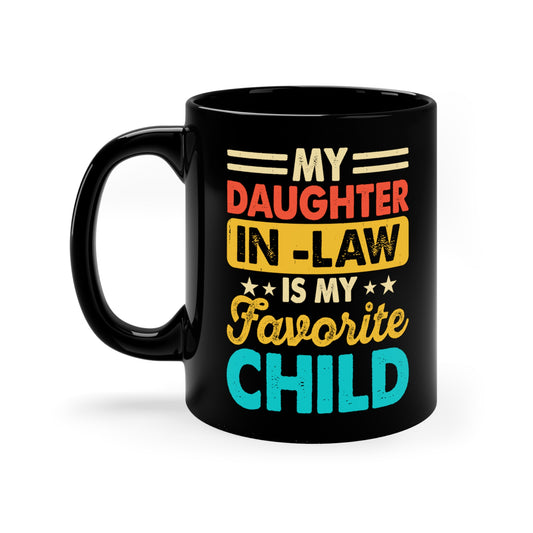 Bold Black Mug Gift for Favorite Daughter-in-Law