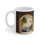 3D Bookshelf Ceramic white Mug 11oz