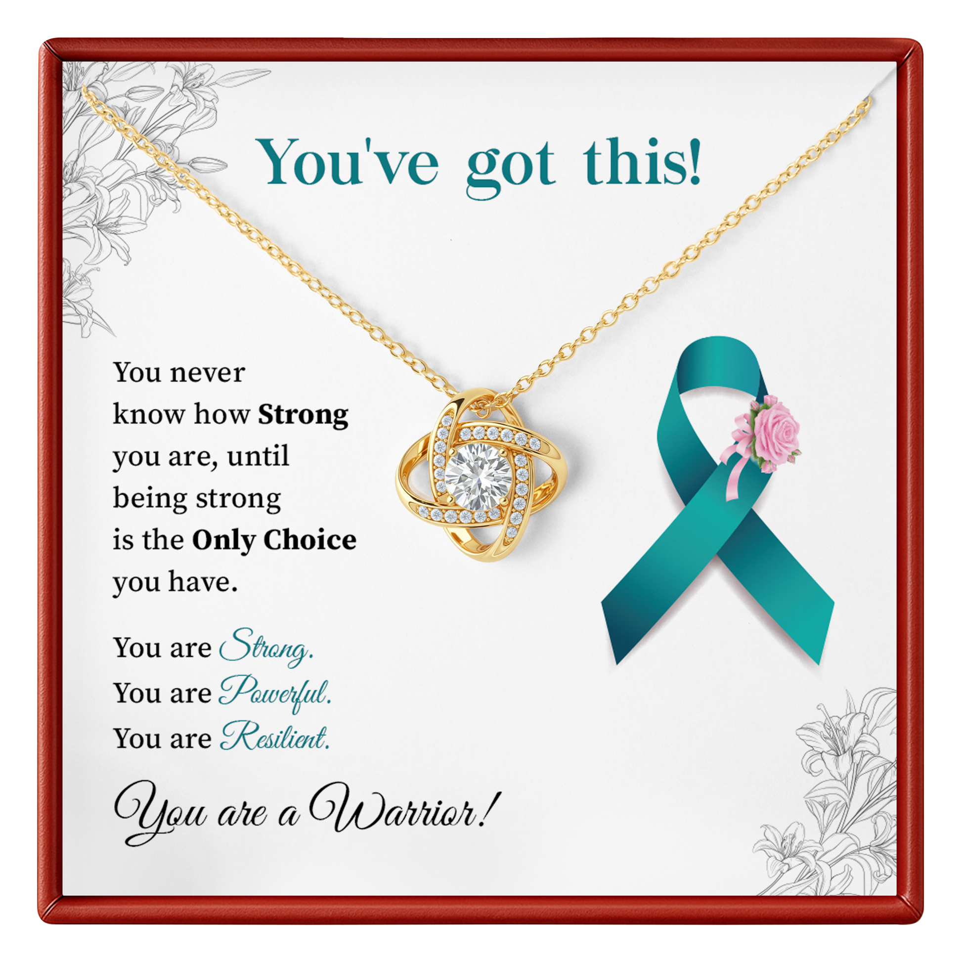 You’ve Got This Warrior Necklace Strength & Encouragement Gift for Her