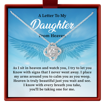 Daughter Memorial Necklace from Heaven
