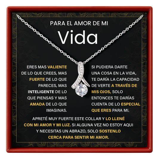 Para el Amor de Mi Vida. Eres mas valiente De lo que pareces, Necklace Gift For Her.