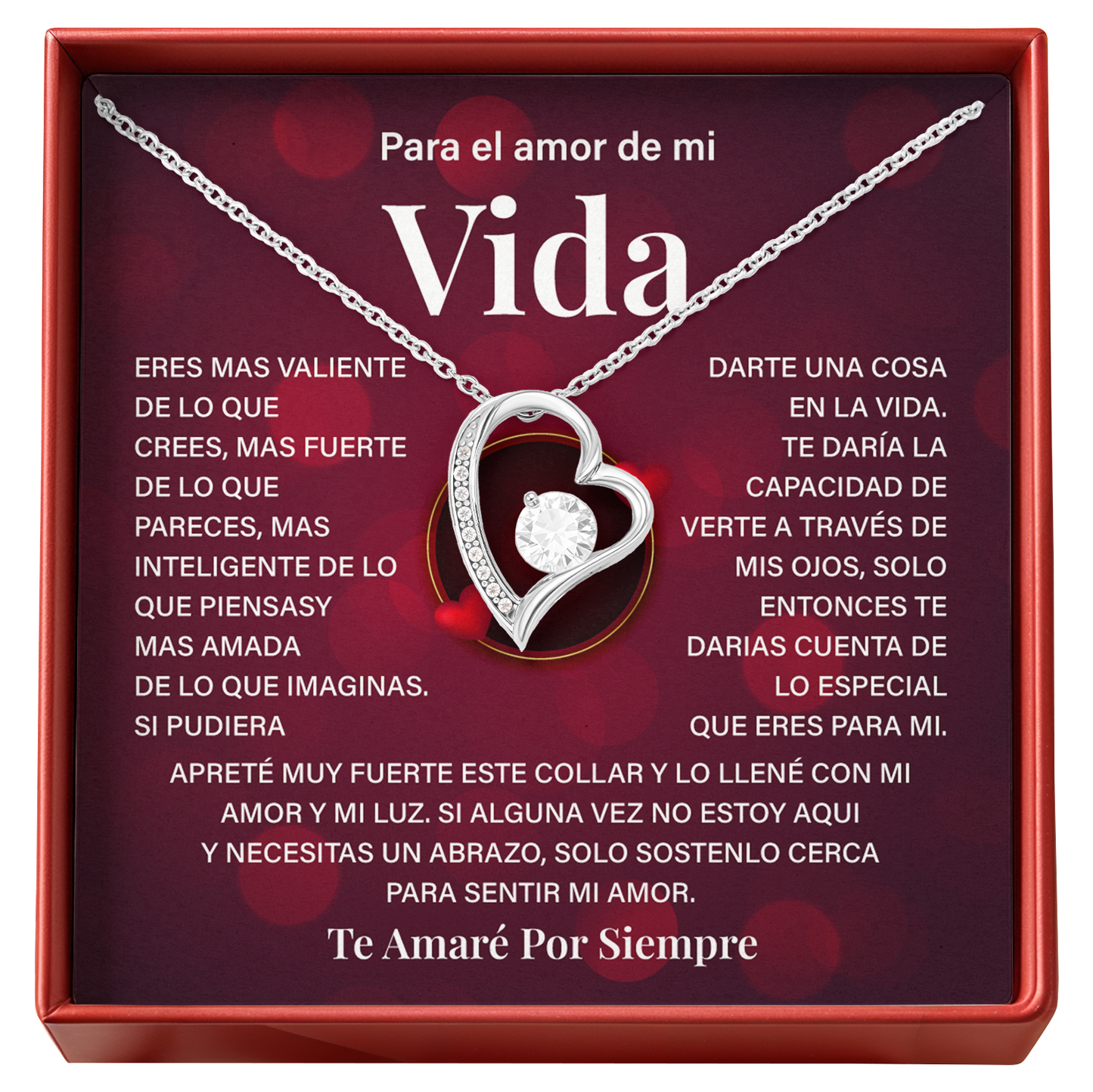 Romantic Gift for Girlfriend or Wife with Spanish Message