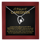 Caregiver Heart Necklace Thank You Gift for Her