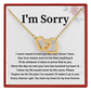 Apology Interlocking Hearts Necklace