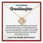 Granddaughter Love Knot Necklace - Birthday, Graduation & Christmas Gift