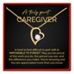 Caregiver Heart Necklace Thank You Gift for Her