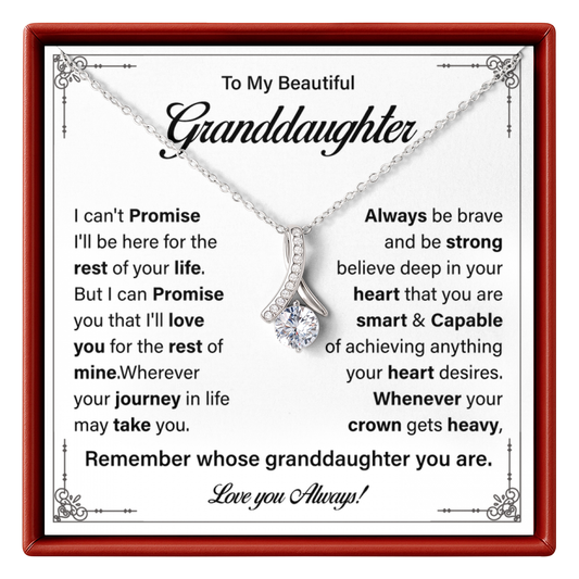 Granddaughter Necklace Gift - Birthday, Graduation & Christmas Keepsake