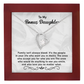 Bonus Daughter Necklace Gift Family Isn't Always Blood Gift from Stepmom or Stepfather
