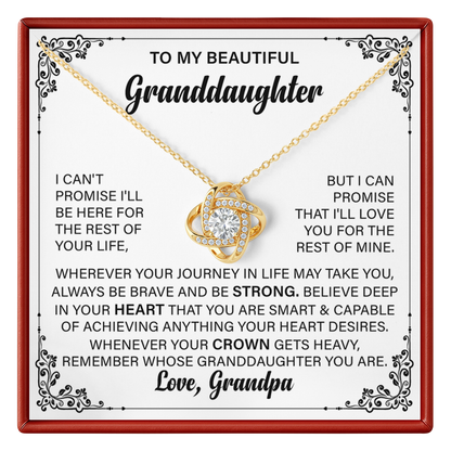 Granddaughter Necklace from Grandpa