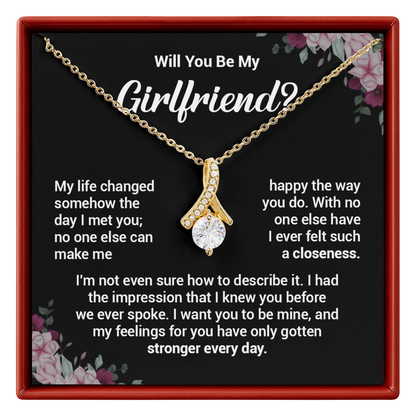 Girlfriend Proposal Wishbone Necklace